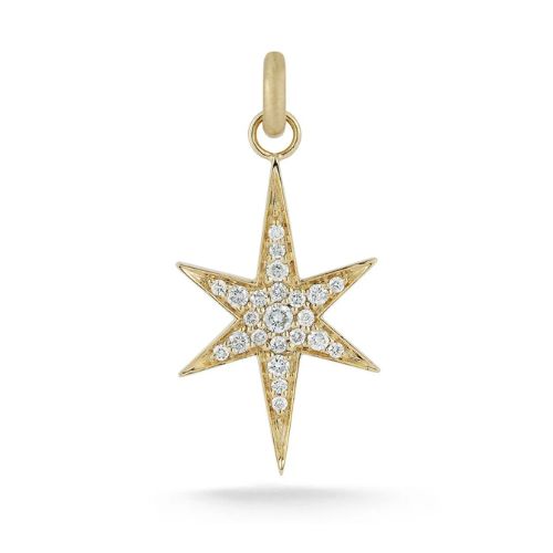 Storrow 14kt Yellow Gold and Diamond Large Stella Pendant